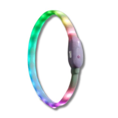 Rechargeable RGB LED Dog Collar
