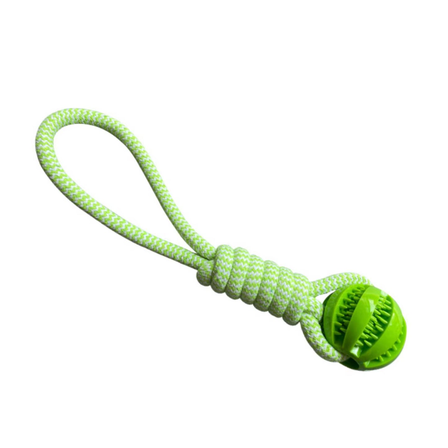 dog toy treat ball green