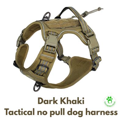 Tactical no pull dog harness