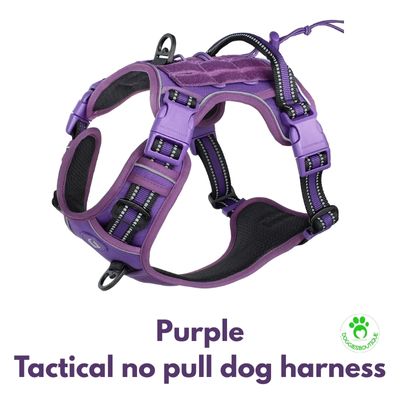 Tactical no pull dog harness
