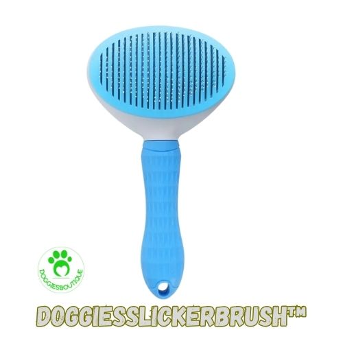 slicker brush for dogs blue