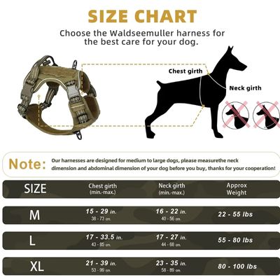 Tactical no pull dog harness